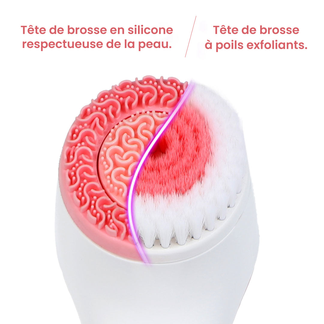 Brosse électrique de nettoyage pour le visage | 3 têtes de brosse