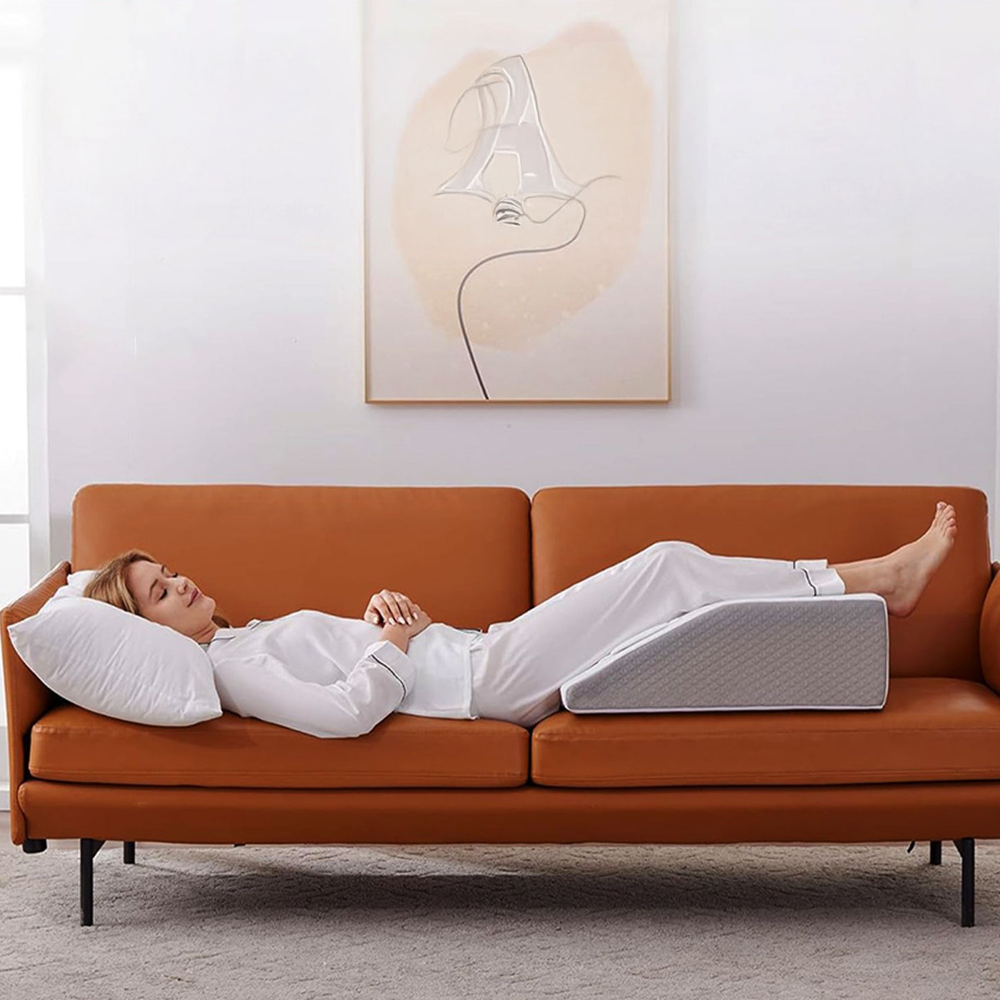 Coussin élévateur pour jambes lourdes