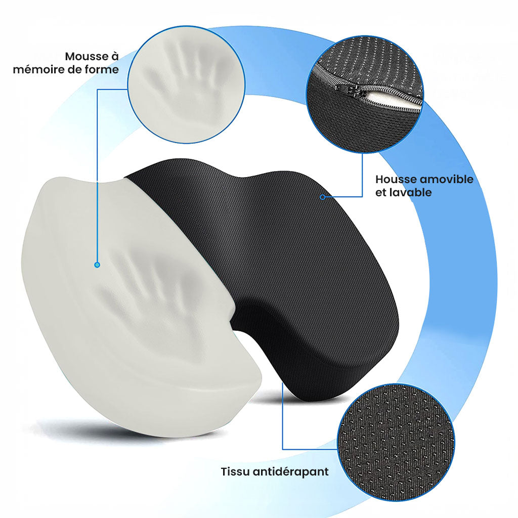 Coussin de siège Ergonomique à Mémoire de forme