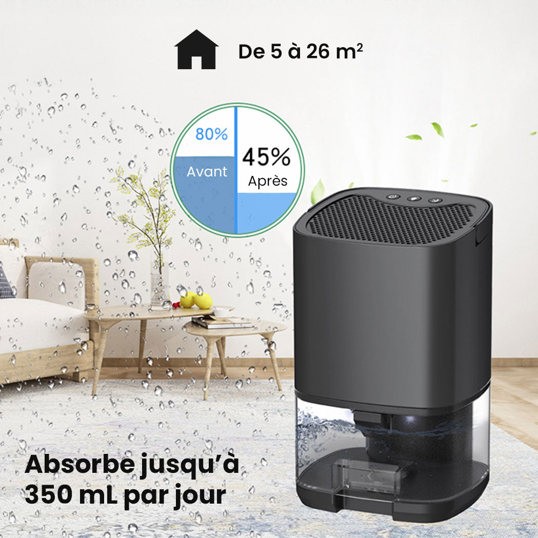Déshumidificateur d’air portable & silencieux