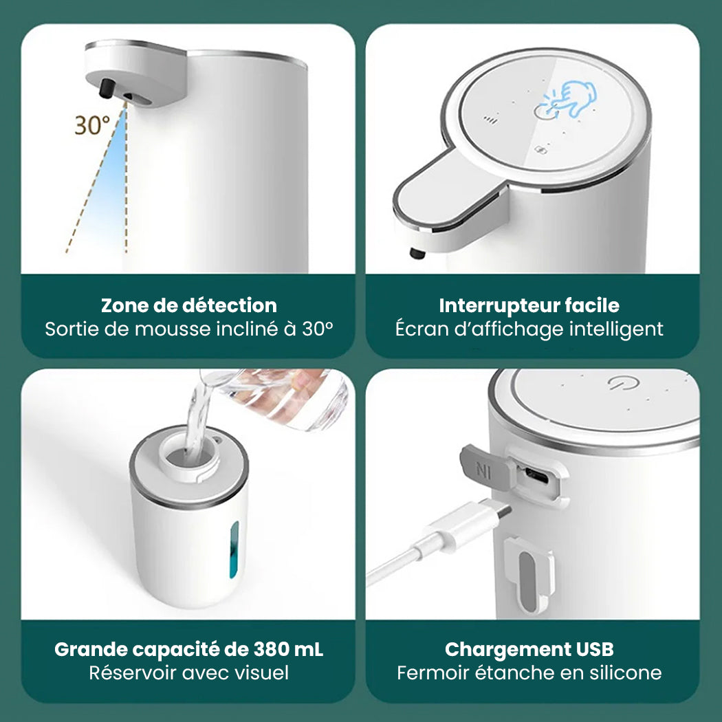 Distributeur automatique de savon moussant | Sans contact