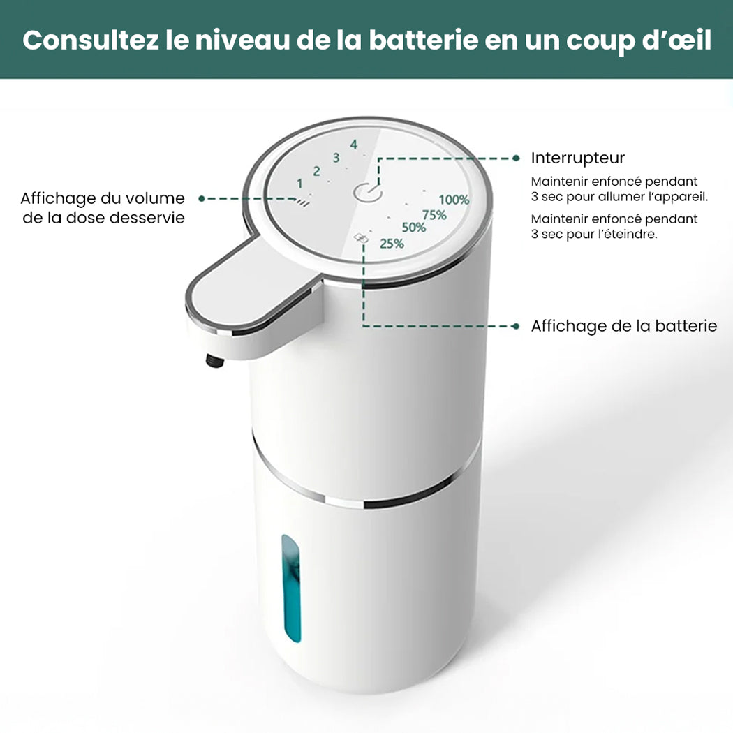 Distributeur automatique de savon moussant | Sans contact