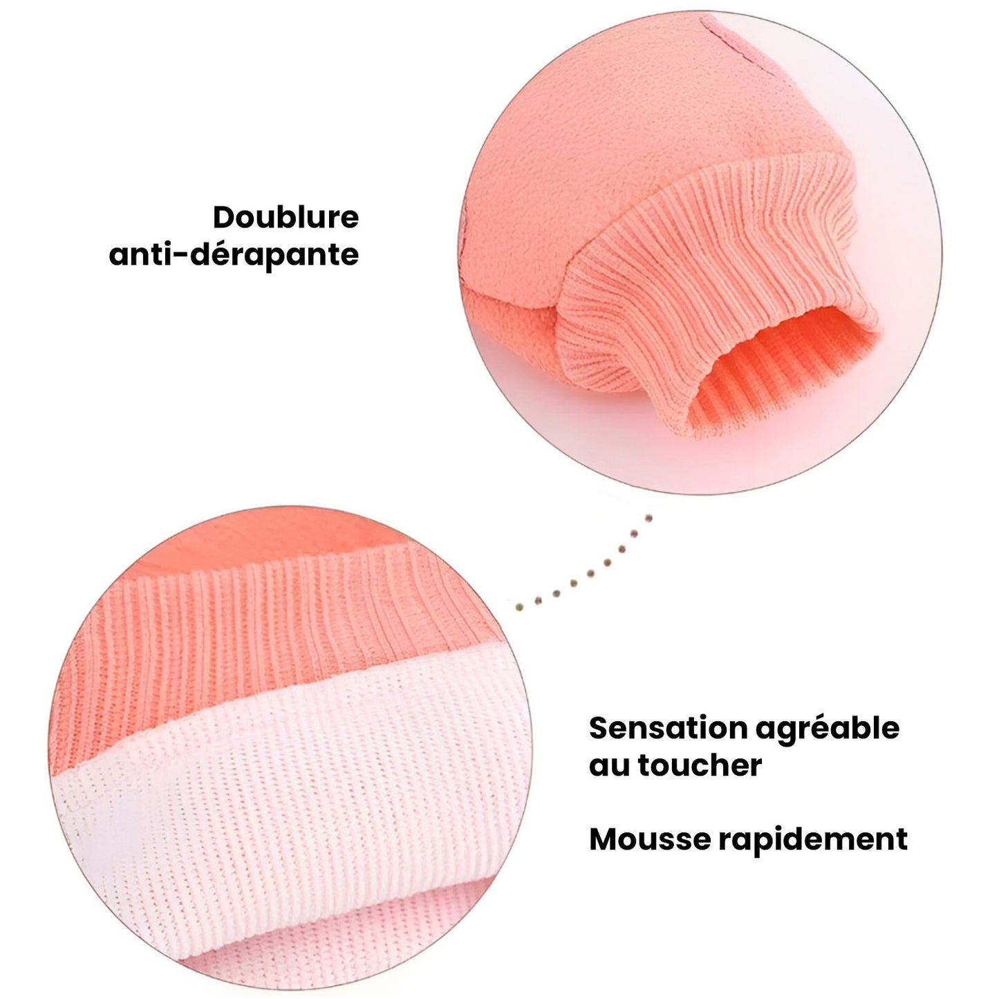 Gant exfoliant pour le visage