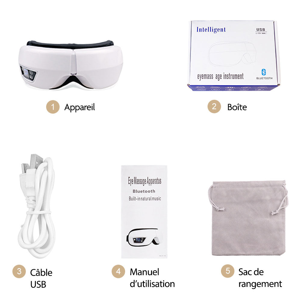 Appareil de soins oculaires I Musique relaxation Bluetooth