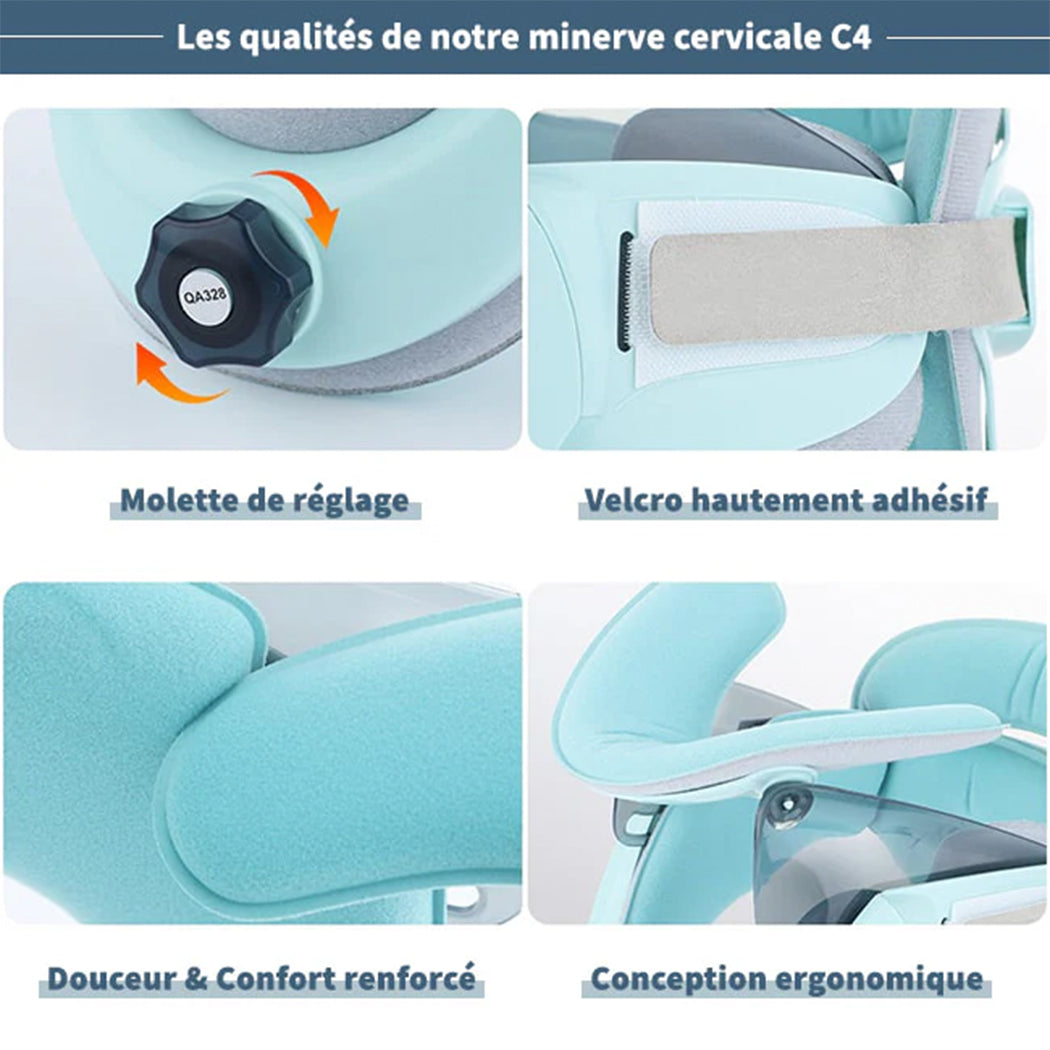 Minerve cervicale réglable | Alignement de la colonne vertébrale