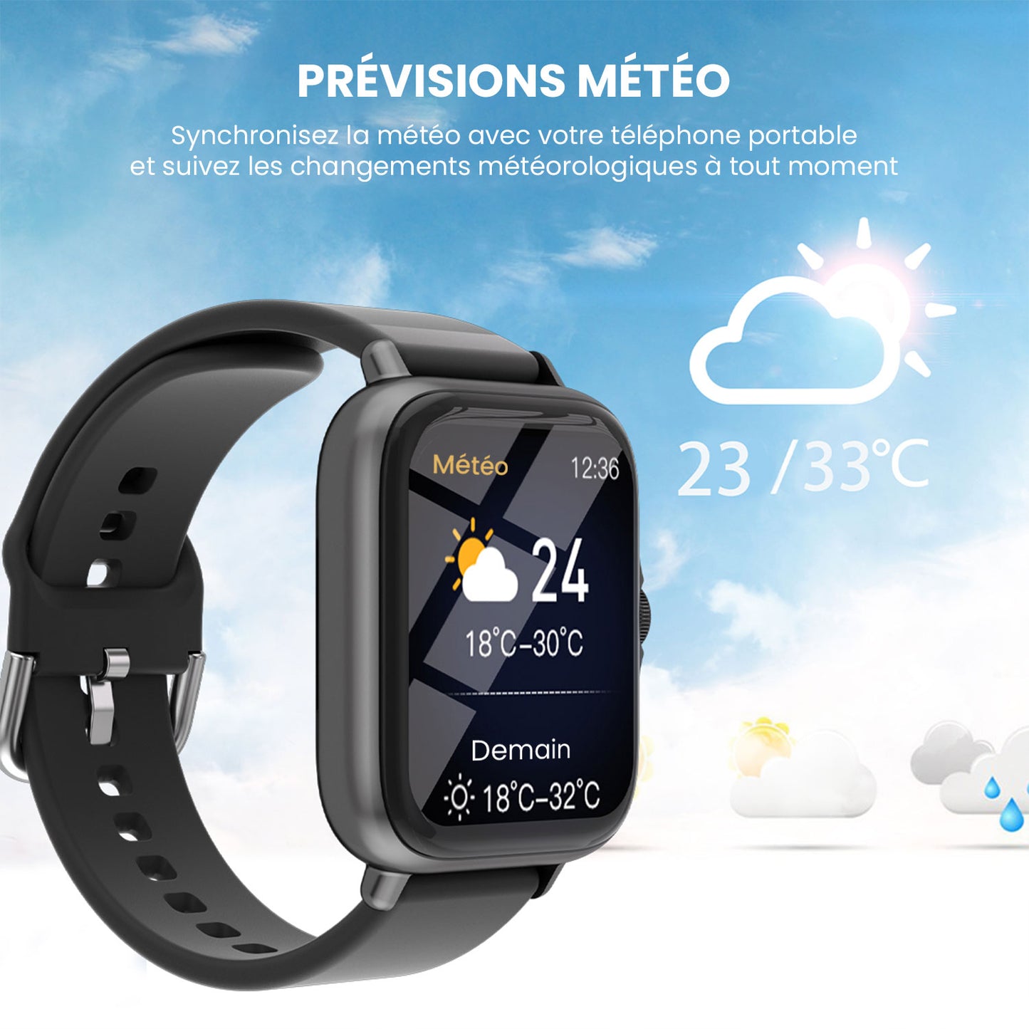 VOTRE CADEAU : Superbe montre connectée bien-être