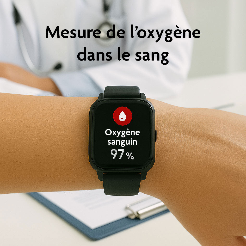 Montre connectée bien-être P81 | Surveillez votre santé en un coup d’œil