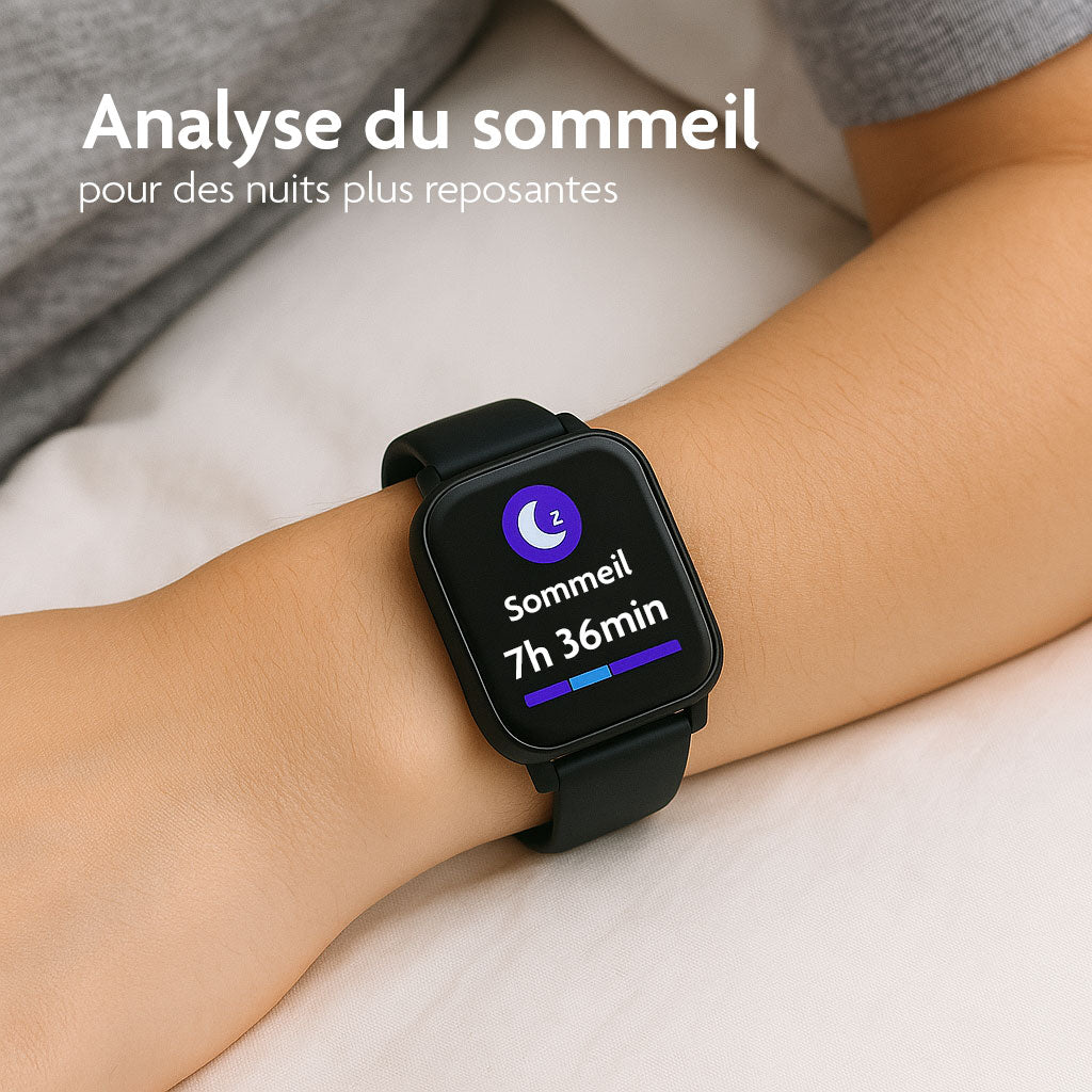 Montre connectée bien-être P81 | Surveillez votre santé en un coup d’œil