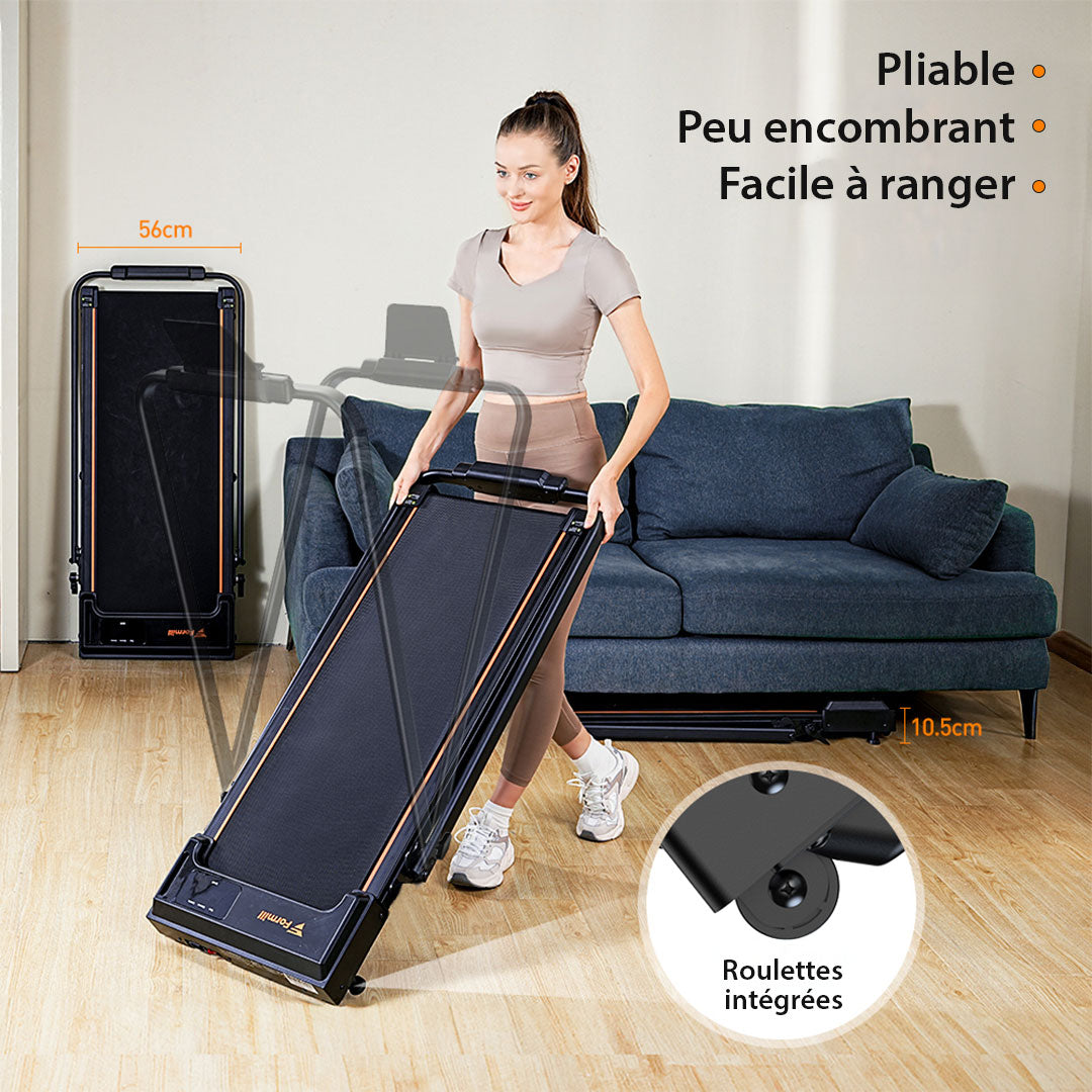 Tapis roulant 2‑en‑1 | Marche et Jogging