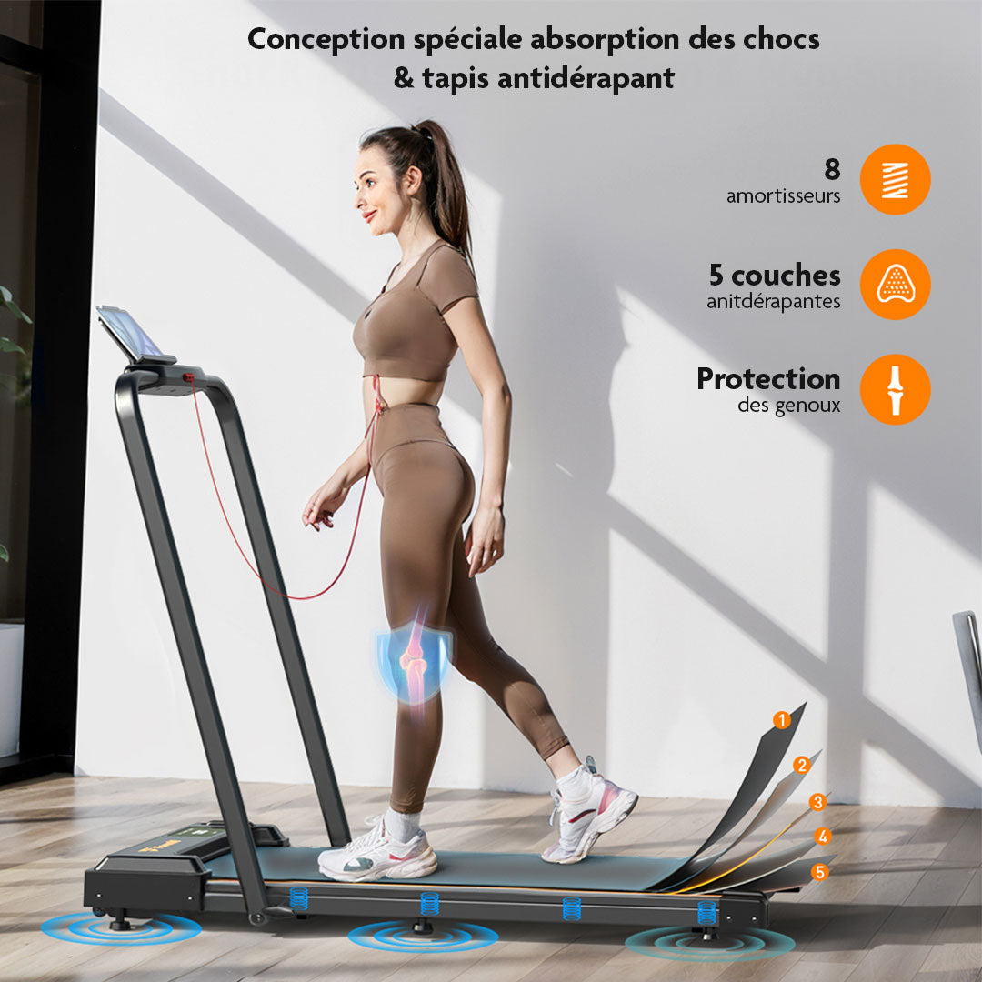 Tapis roulant 2‑en‑1 | Marche et Jogging