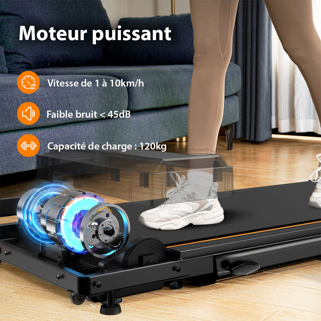 Tapis roulant 2‑en‑1 | Marche et Jogging