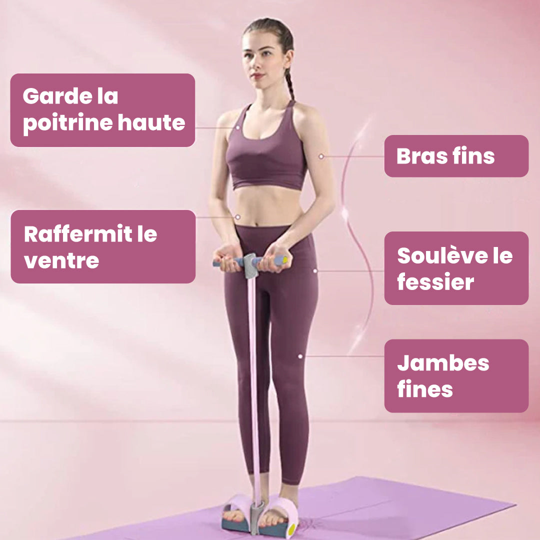 Bandes élastiques de traction | Fitness | Ventre, taille et bras