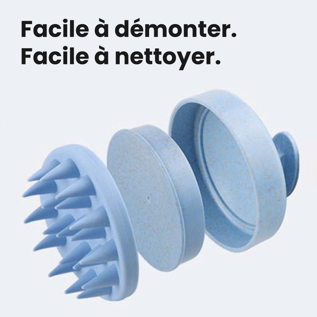 Brosse de nettoyage et massage du cuir chevelu | Revitalisation en profondeur