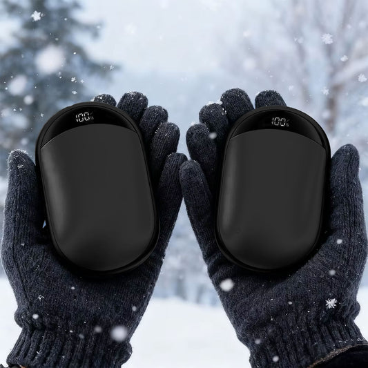 Lot de 2 chauffe-mains électriques magnétiques | Format de poche rechargeable