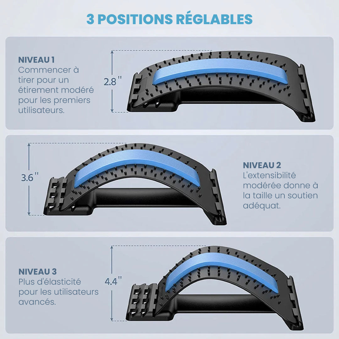 Correcteur lombaire | 3 niveaux | Douleurs dorsales