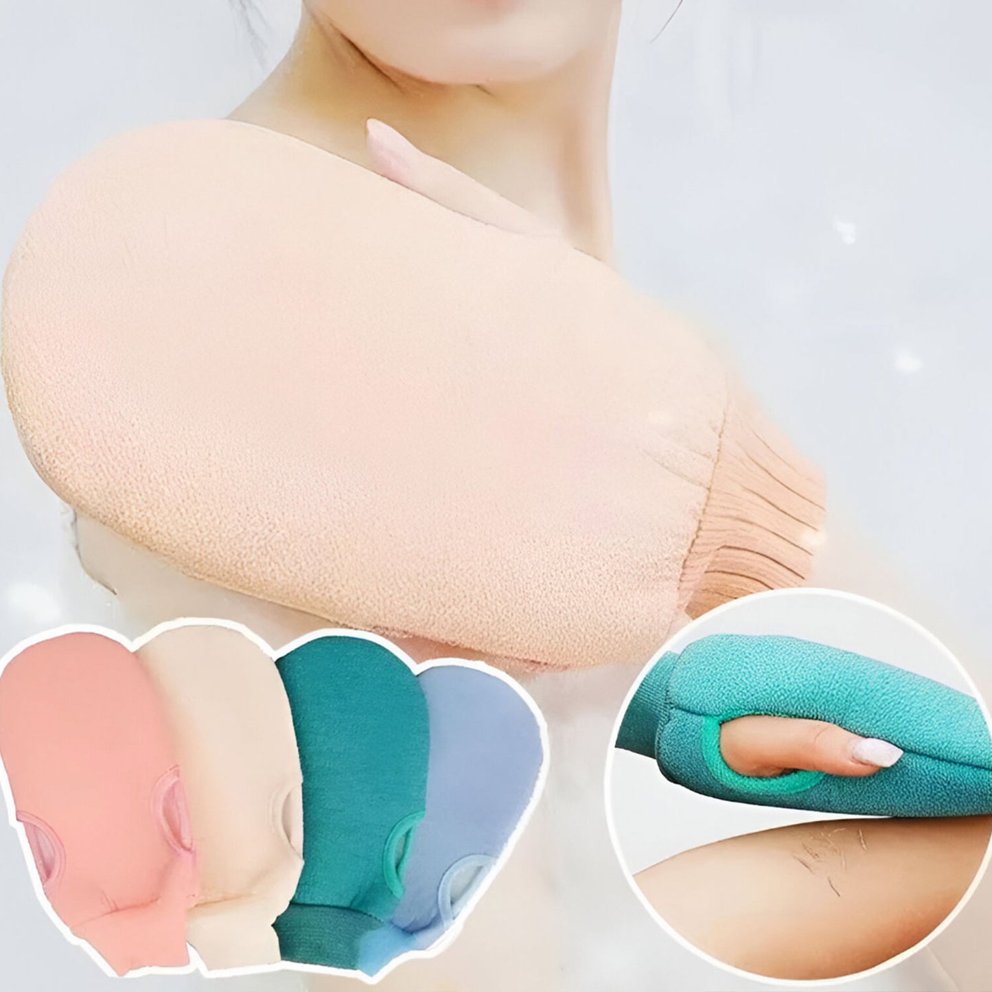 Gant exfoliant pour le visage