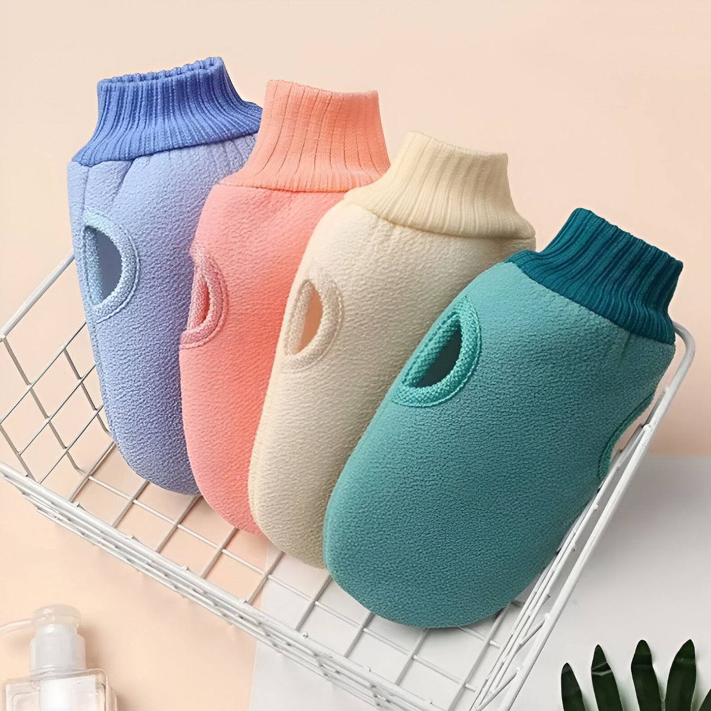 Gant exfoliant pour le visage