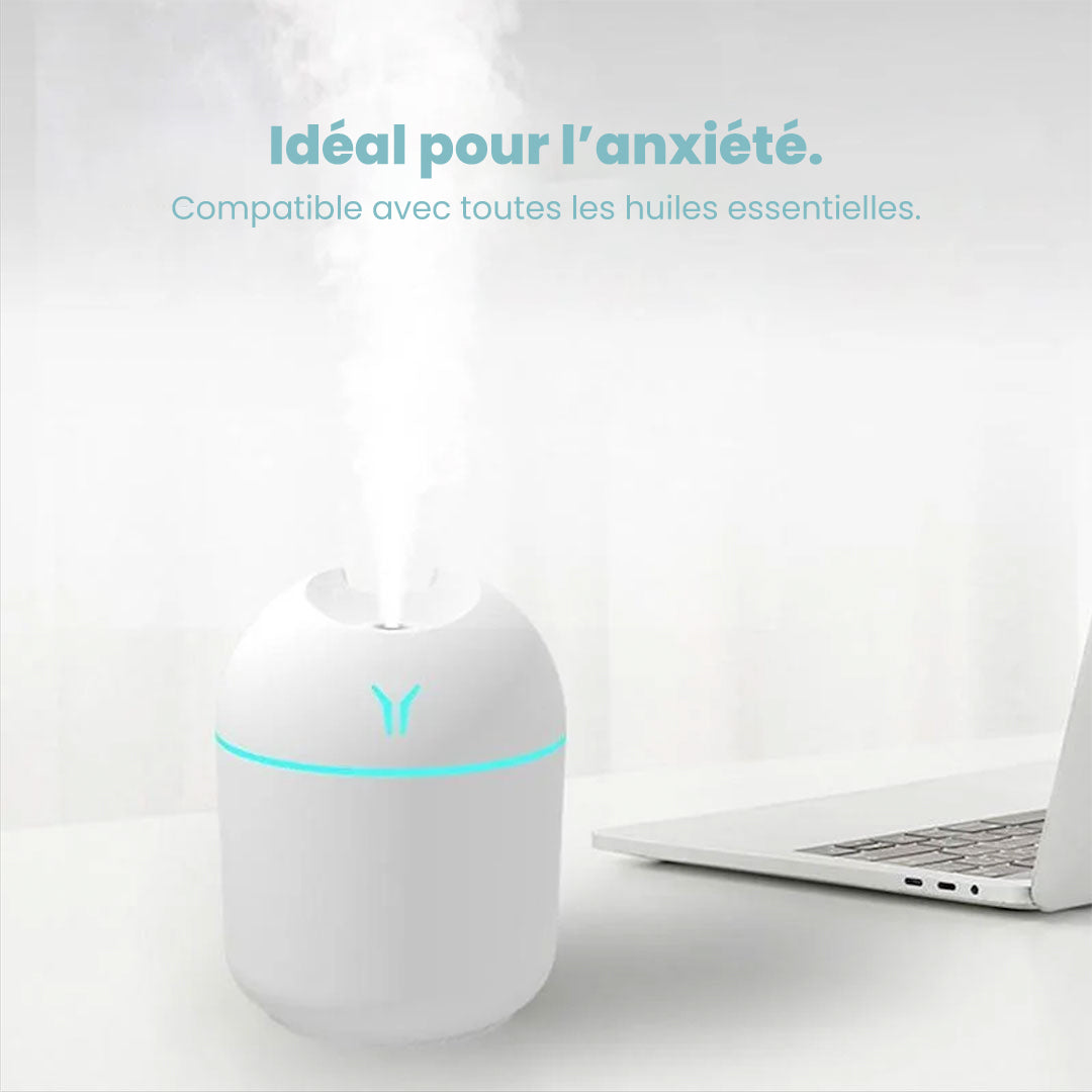 Mini Humidificateur d'air USB | Diffuseur d'huiles essentielles pour la maison et la voiture