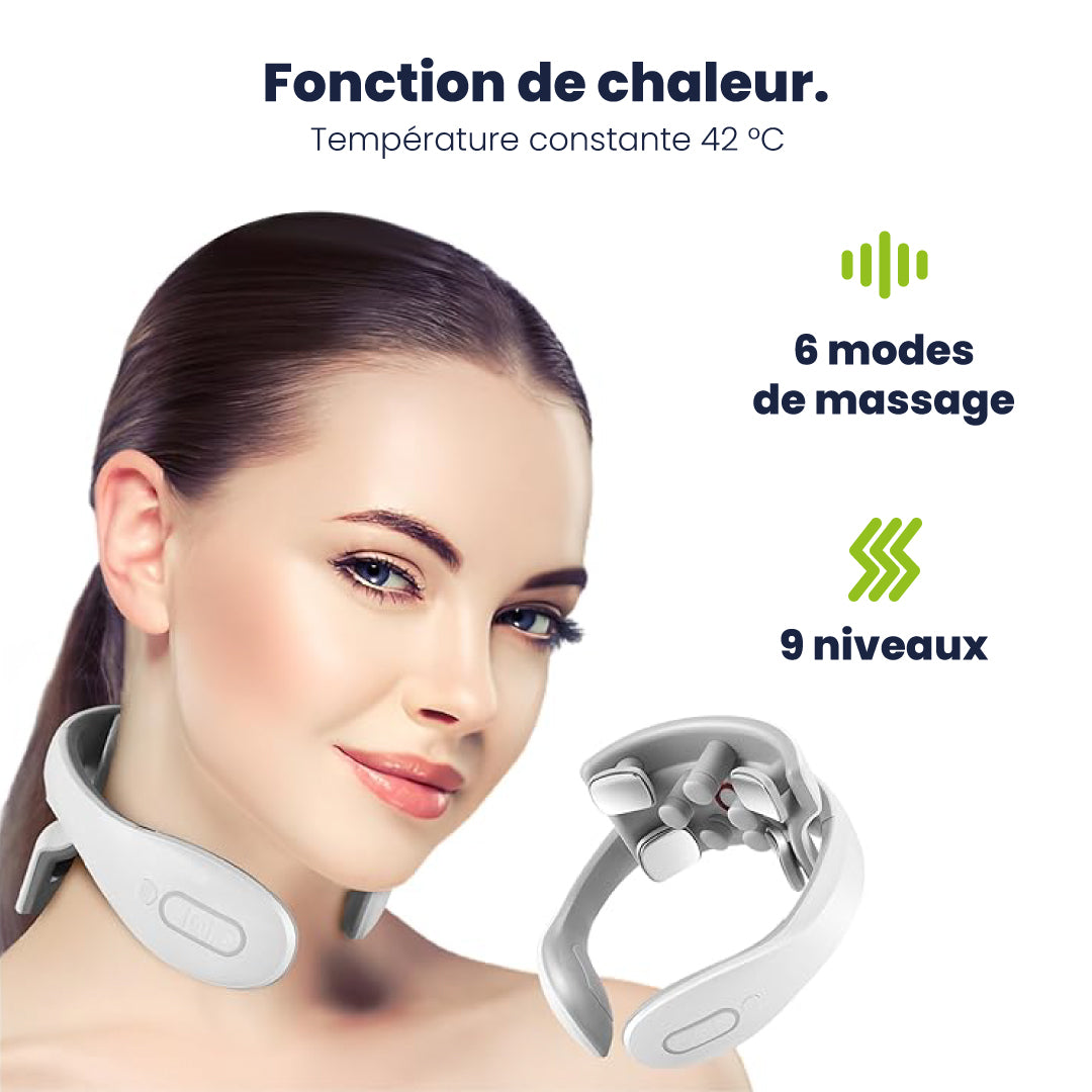 Appareil de massage chauffant pour les cervicales