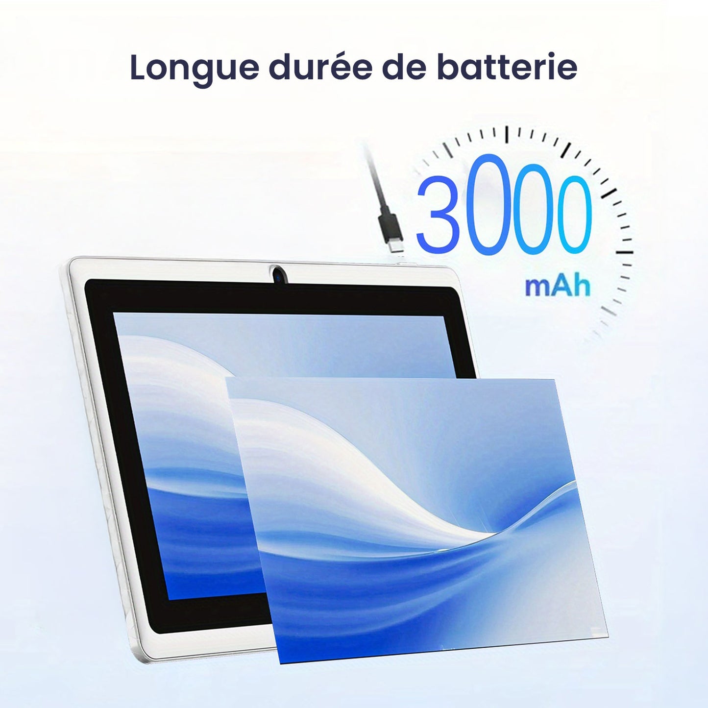 Tablette Android 11 2025 | 7 pouces, 6 Go, WiFi inclus